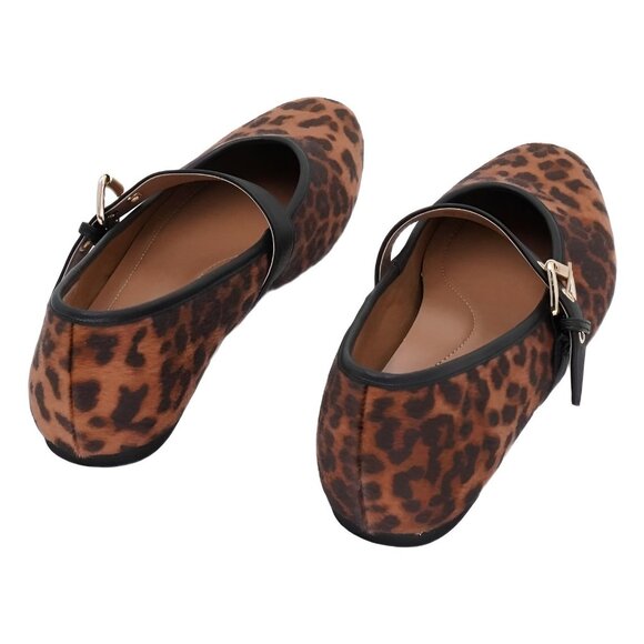 DV Dolce Vita Mulaney Mary Jane Leopard Pony Buckle Flats US 8.5 - Picture 3 of 6